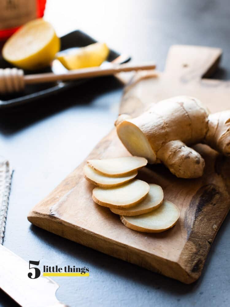Slices of fresh ginger are one of Five Little Things I loved the week of March 13, 2020.