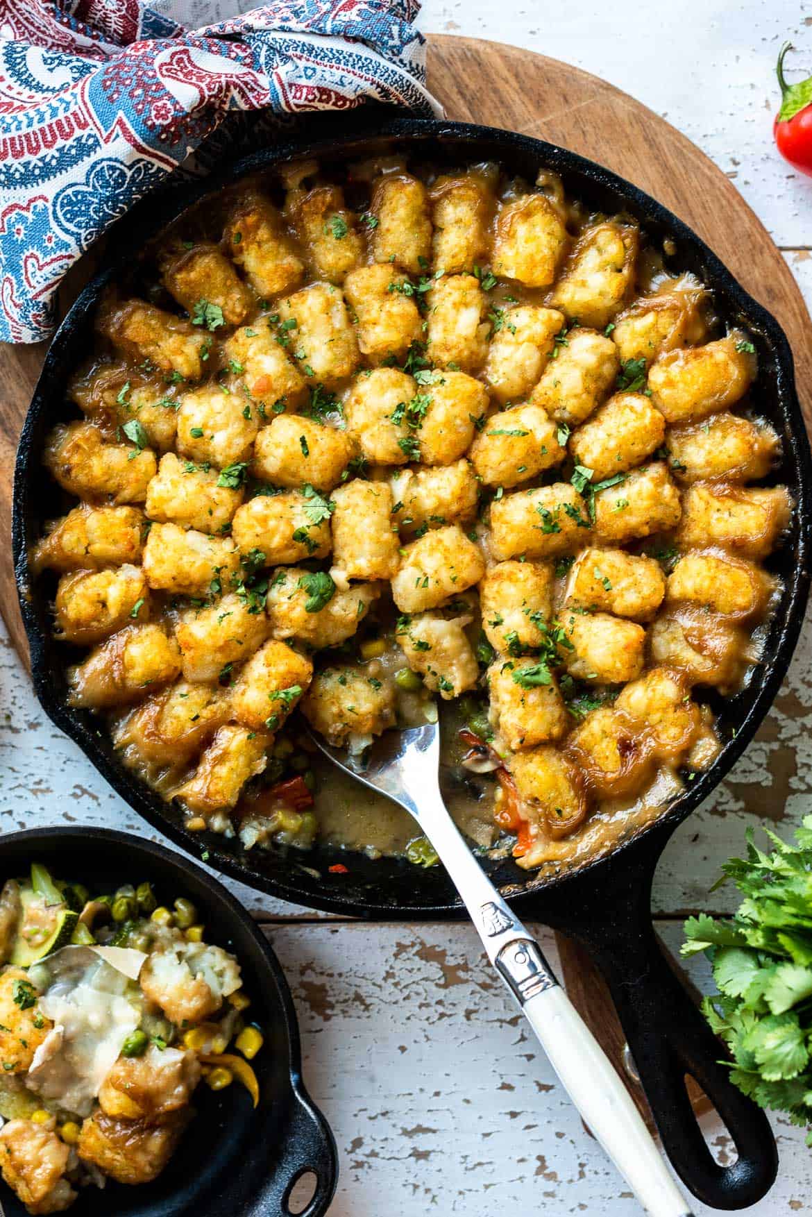 Vegetarian Tater Tot Casserole With