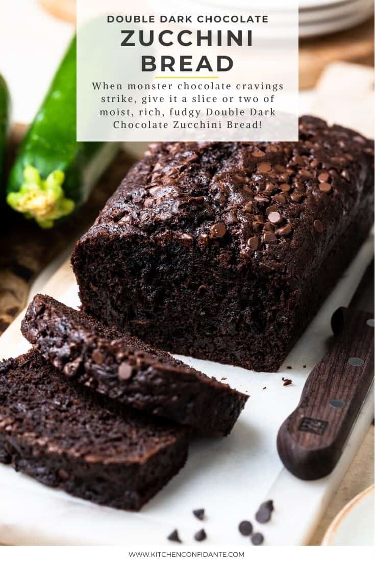 Double Dark Chocolate Zucchini Bread | Kitchen Confidante