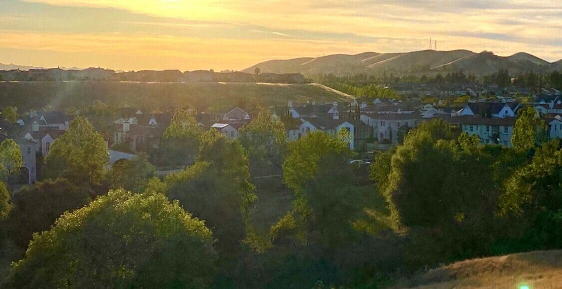 Golden hour in California