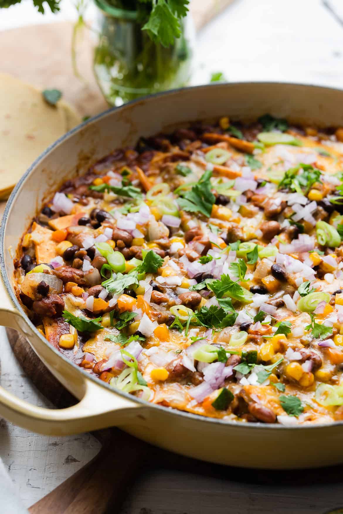 Vegetarian Enchilada Skillet Casserole Kitchen Confidante®