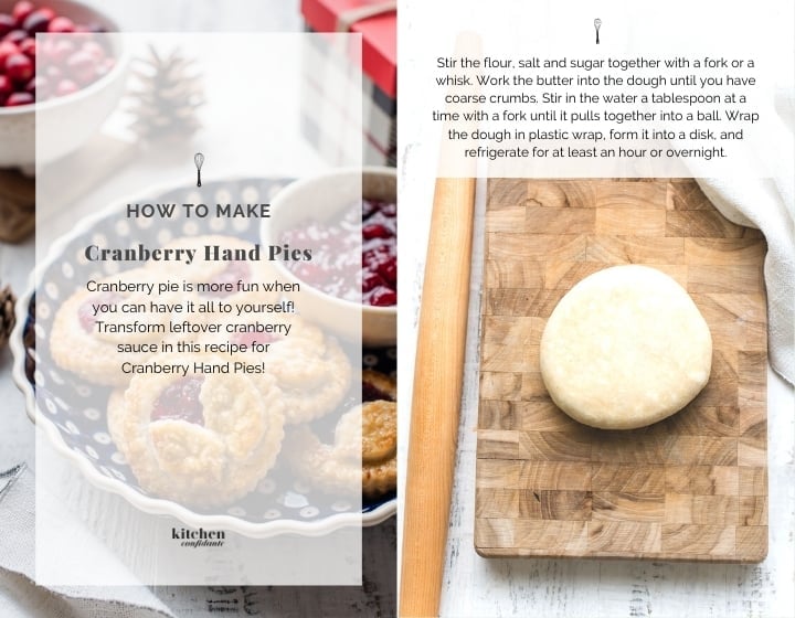 Step by step instructions for how to make Cranberry Hand Pies.