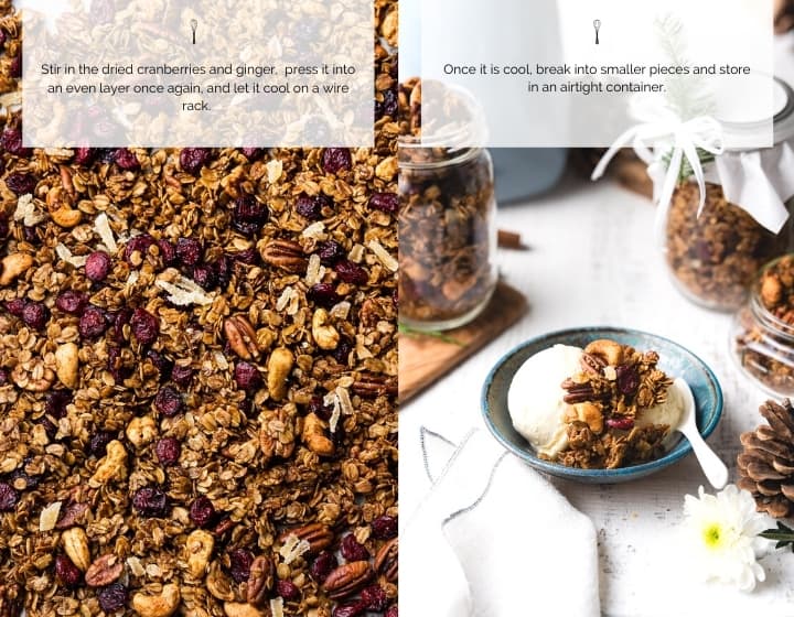 Step by step instructions for how to make Gingerbread Granola.