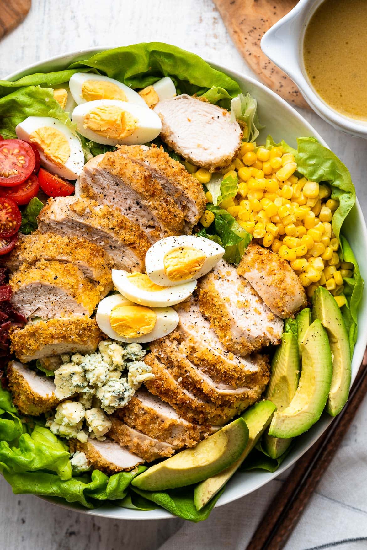 Crispy Chicken Cobb Salad | Kitchen Confidante®