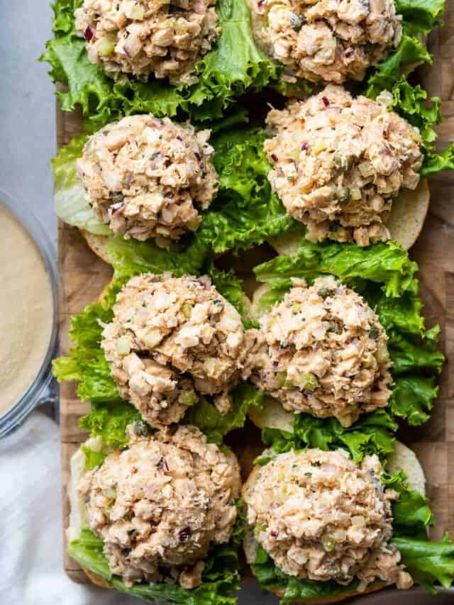 Healthy Hummus Chicken Salad Sliders Kitchen Confidante®