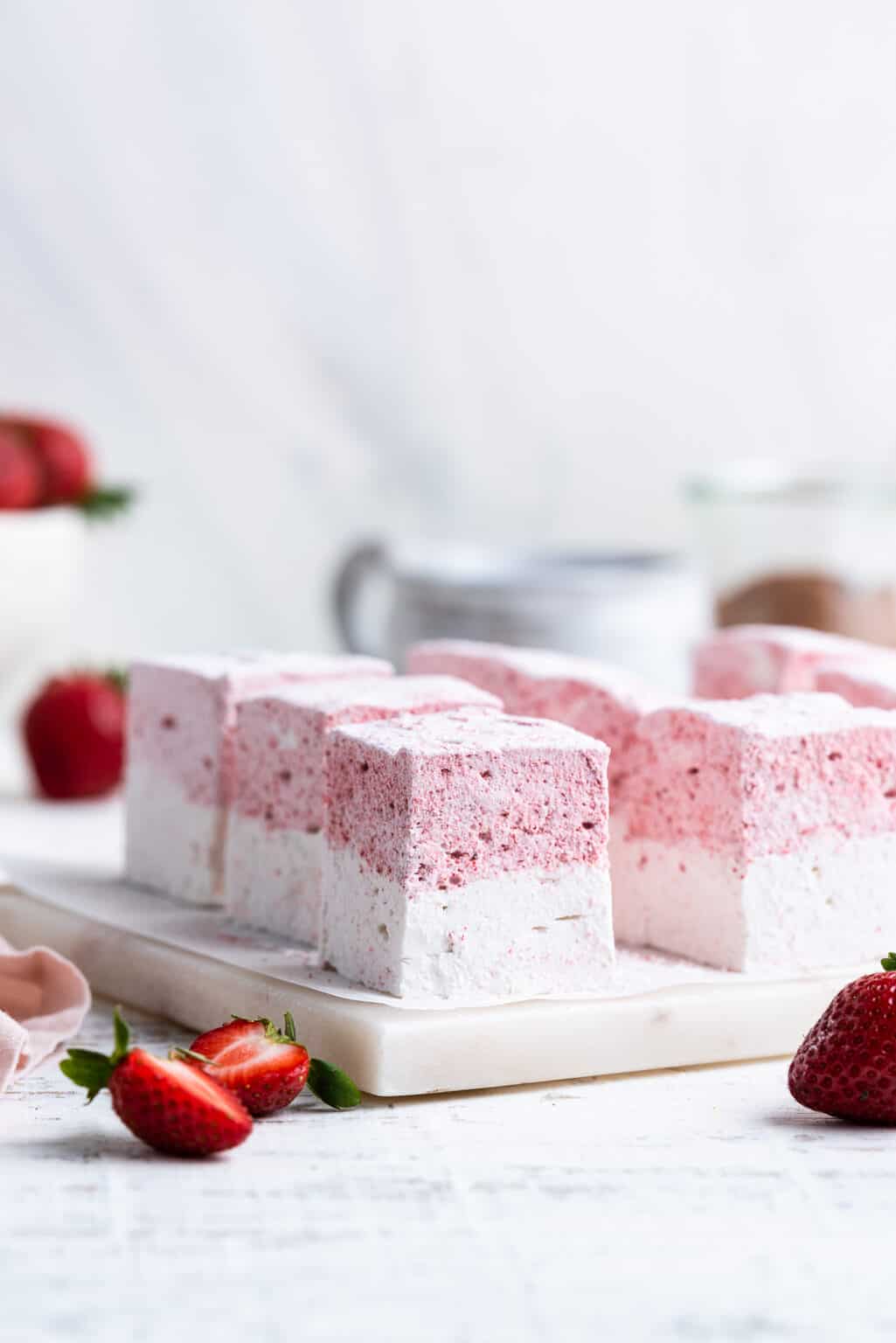 Homemade Strawberry Vanilla Marshmallows Kitchen Confidante®