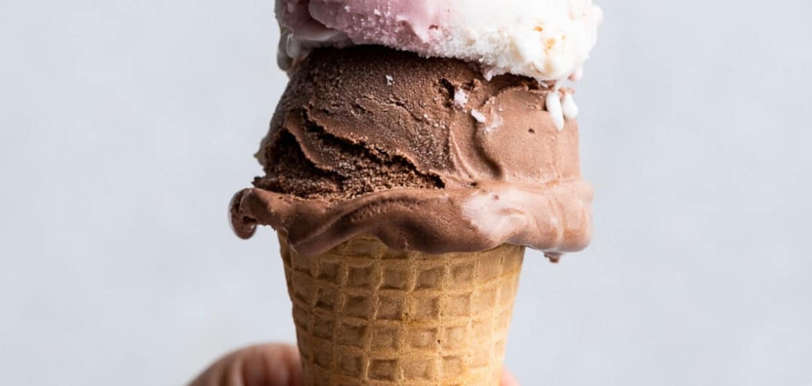 Three scoops of ice cream on a cone - one of the cool treats I love in this weeks Five Little Things the week of July 31, 2021.