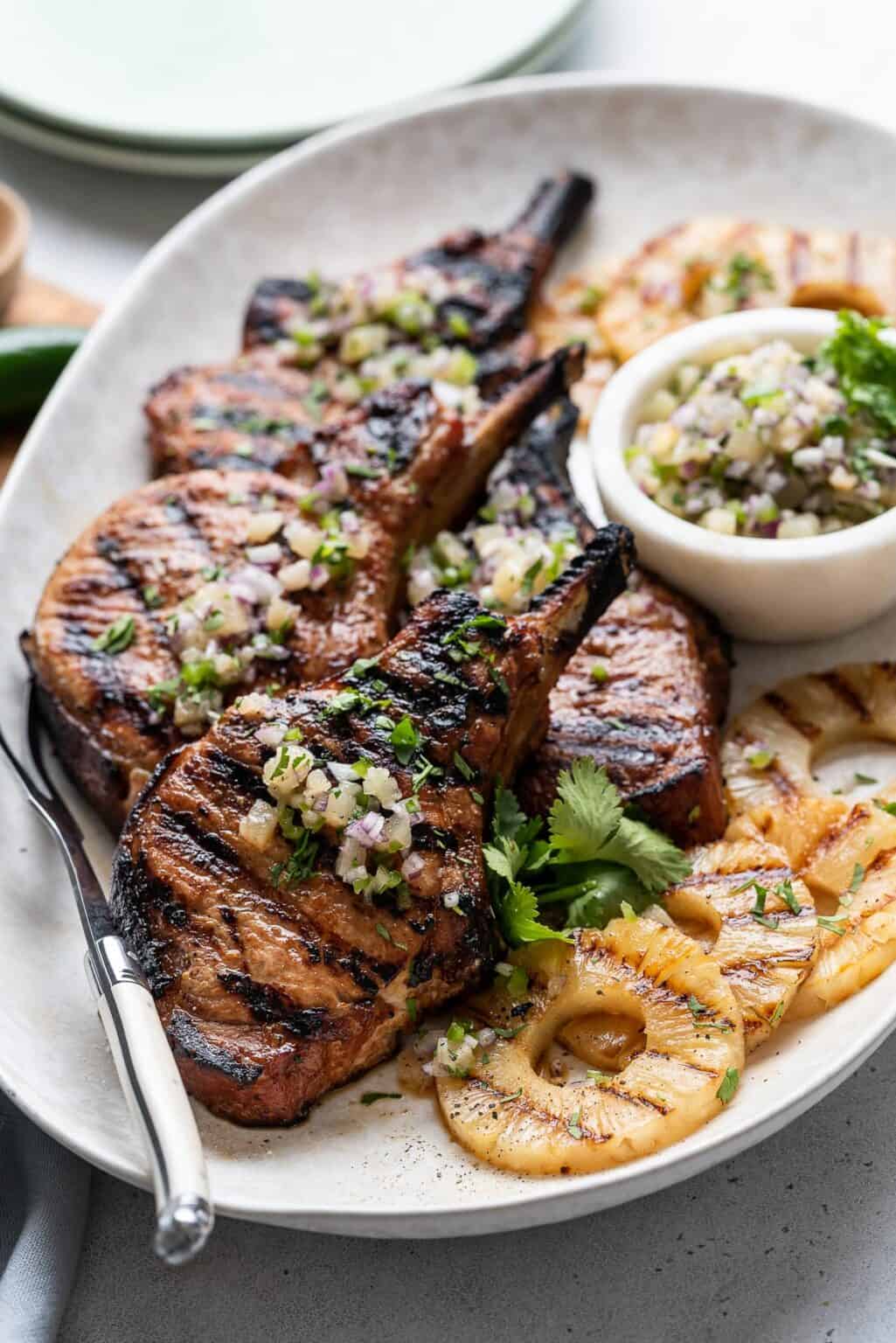 Pineapple Pork Chops (Grilled) Kitchen Confidante®