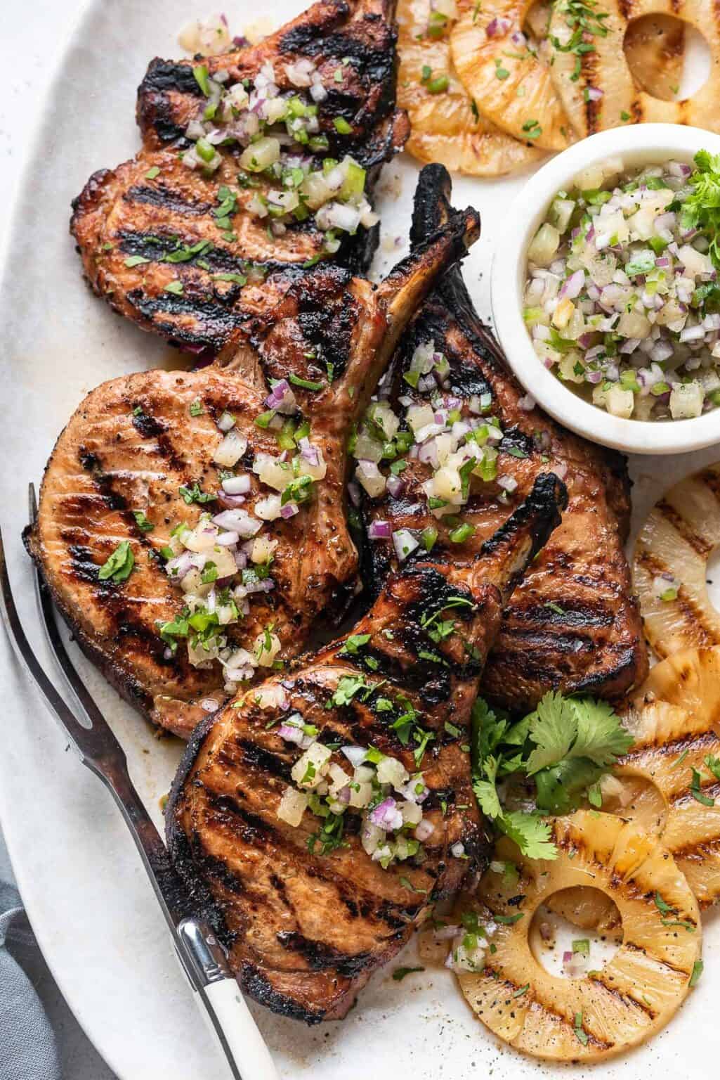 Pineapple Pork Chops (Grilled) Kitchen Confidante®