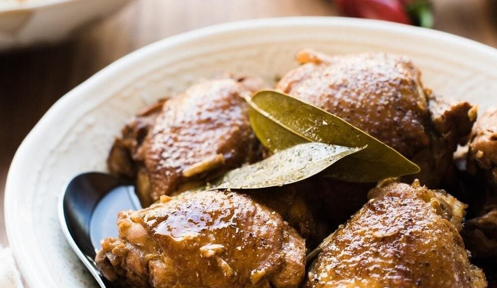 Filipino Chicken Adobo in a bowl