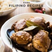 Filipino Chicken Adobo in a bowl