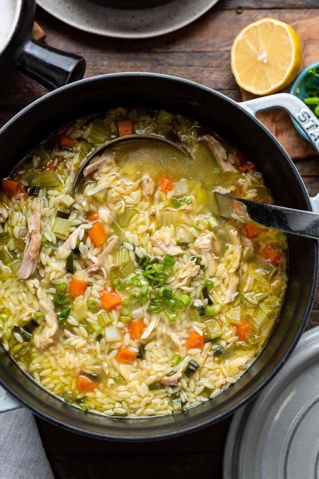 Turkey Orzo Soup - Kitchen Confidante®