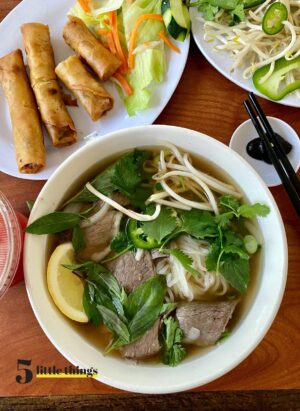 A bowl of beef pho is one of the Five Little Things I loved the week of April 9, 2022.