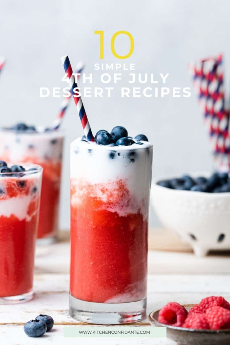 Red White and Blue 4th of July Recipes