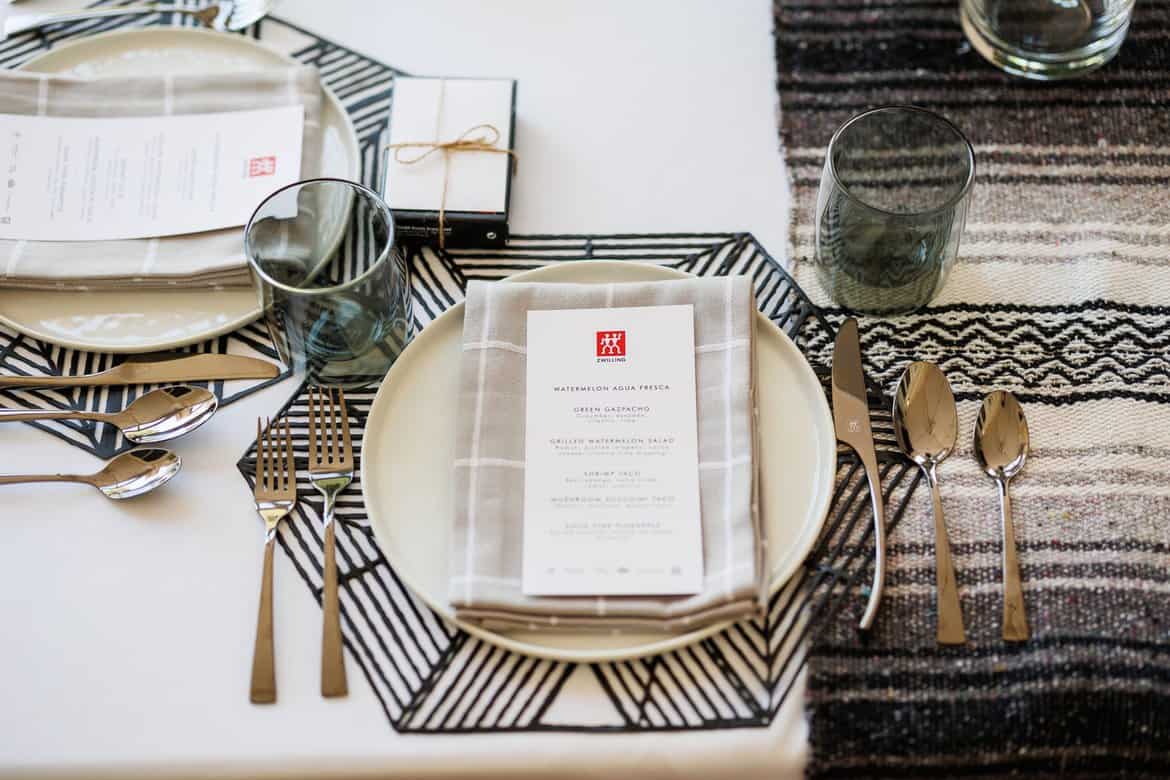 Zwilling lunch at the Fresh Air Retreat in Scottsdale, AZ