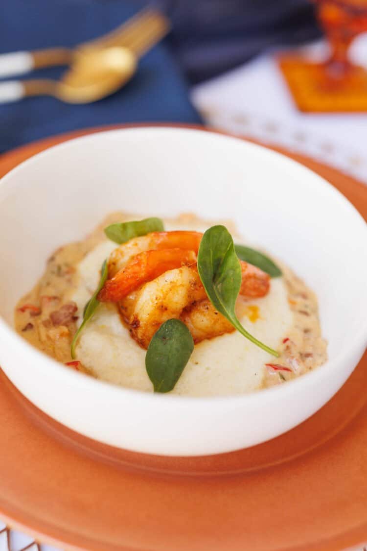 Chef Trimell's Shrimp and Grits at the Fresh Air Retreat in Scottsdale, AZ