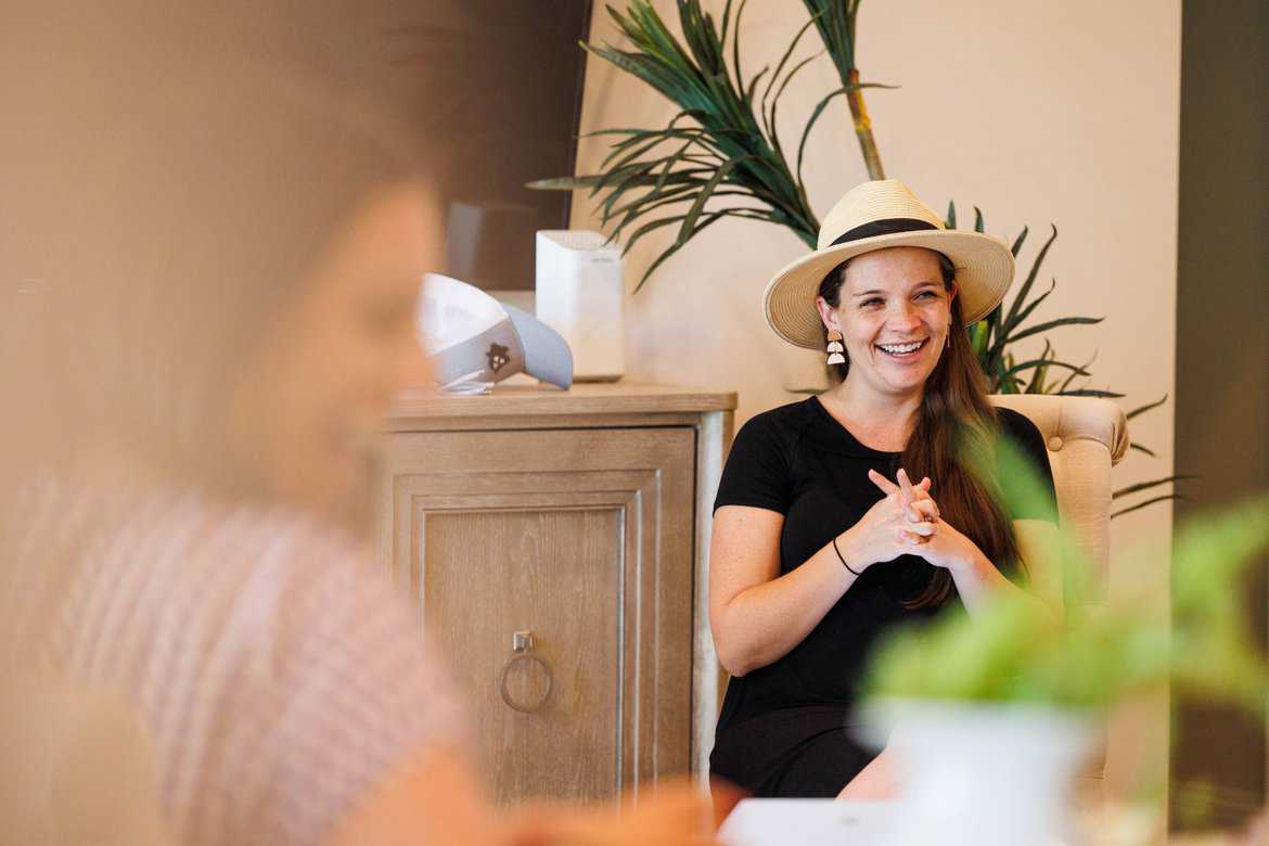 Madison Wetherall of Grace & Vine at the Fresh Air Retreat in Scottsdale, AZ