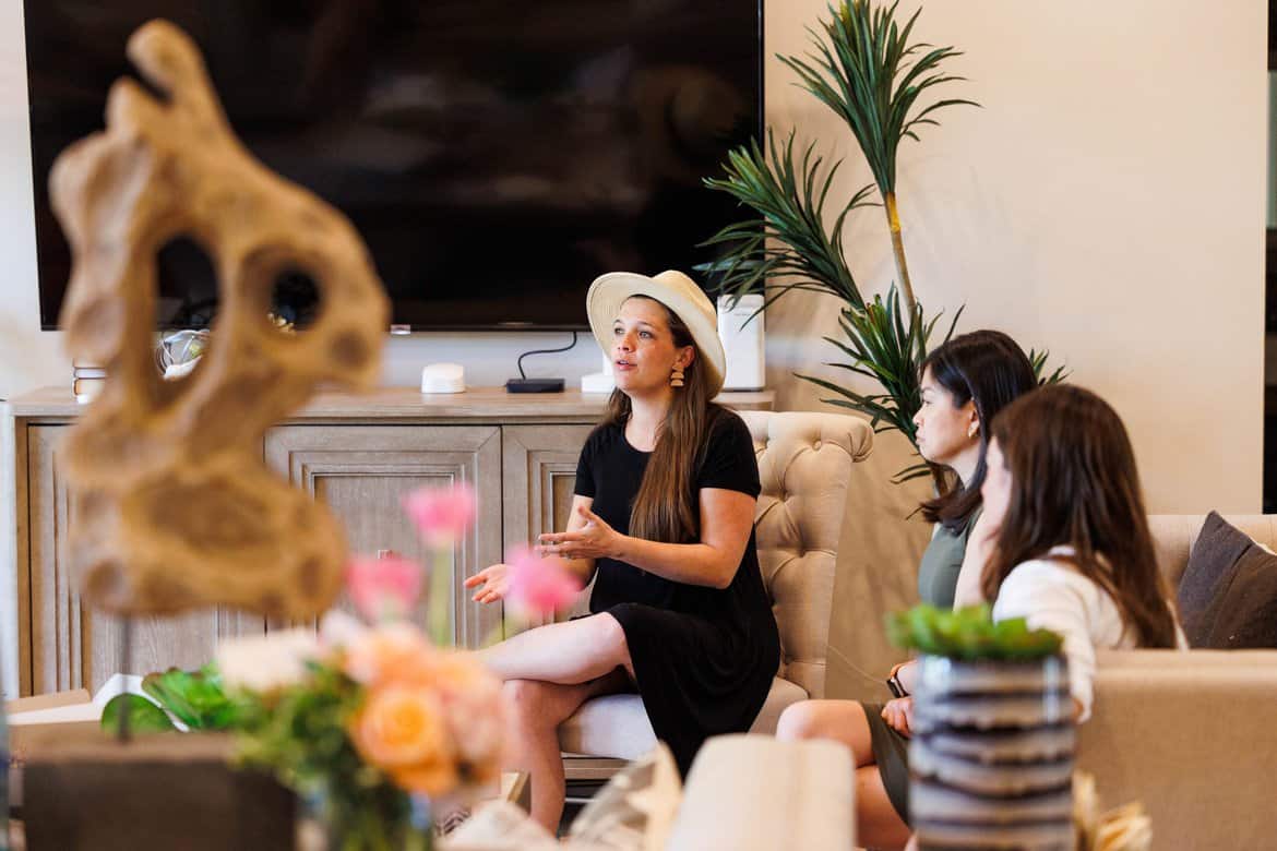 Madison Wetherall of Grace & Vine at the Fresh Air Retreat in Scottsdale, AZ