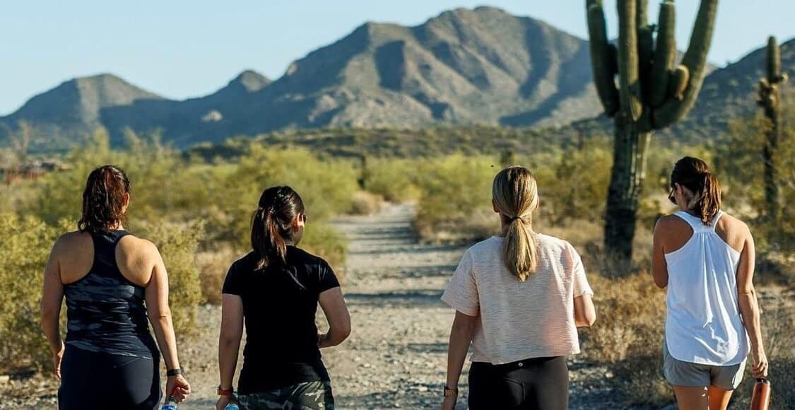 Morning hike at the Fresh Air Retreat in Scottsdale, AZ