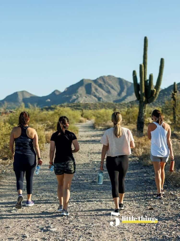 Morning hike at the Fresh Air Retreat in Scottsdale, AZ