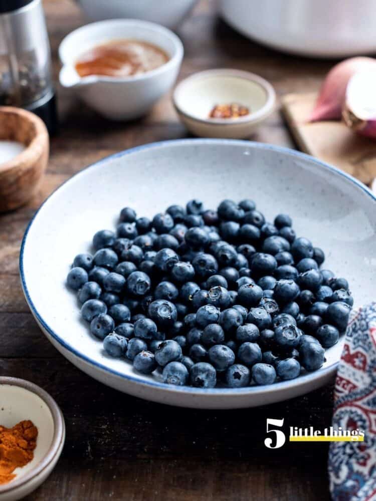 A bowl of fresh blueberries, one of Five Little Things I loved the week of June 4, 2022.