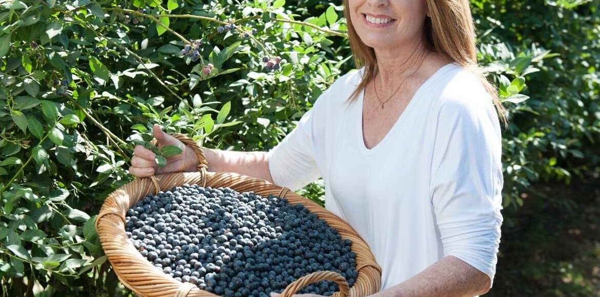 Headshot of Kimberly Sorensen of Triple Delight Blueberries.
