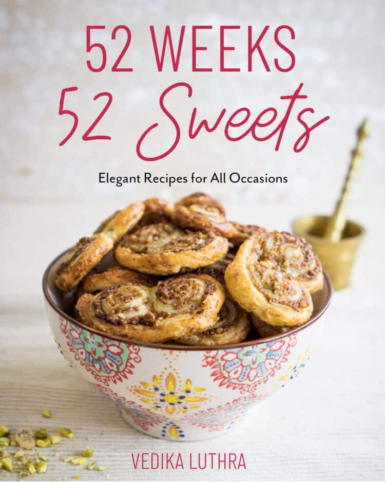52 Weeks, 52 Sweets Book Cover by Vedika Luthra