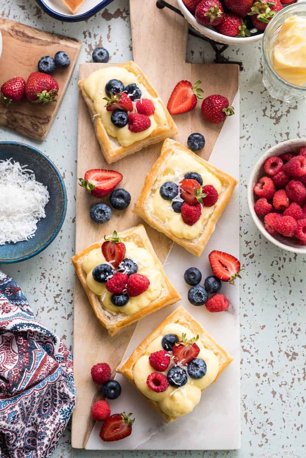 Puff Pastry Fruit Tarts Kitchen Confidante®