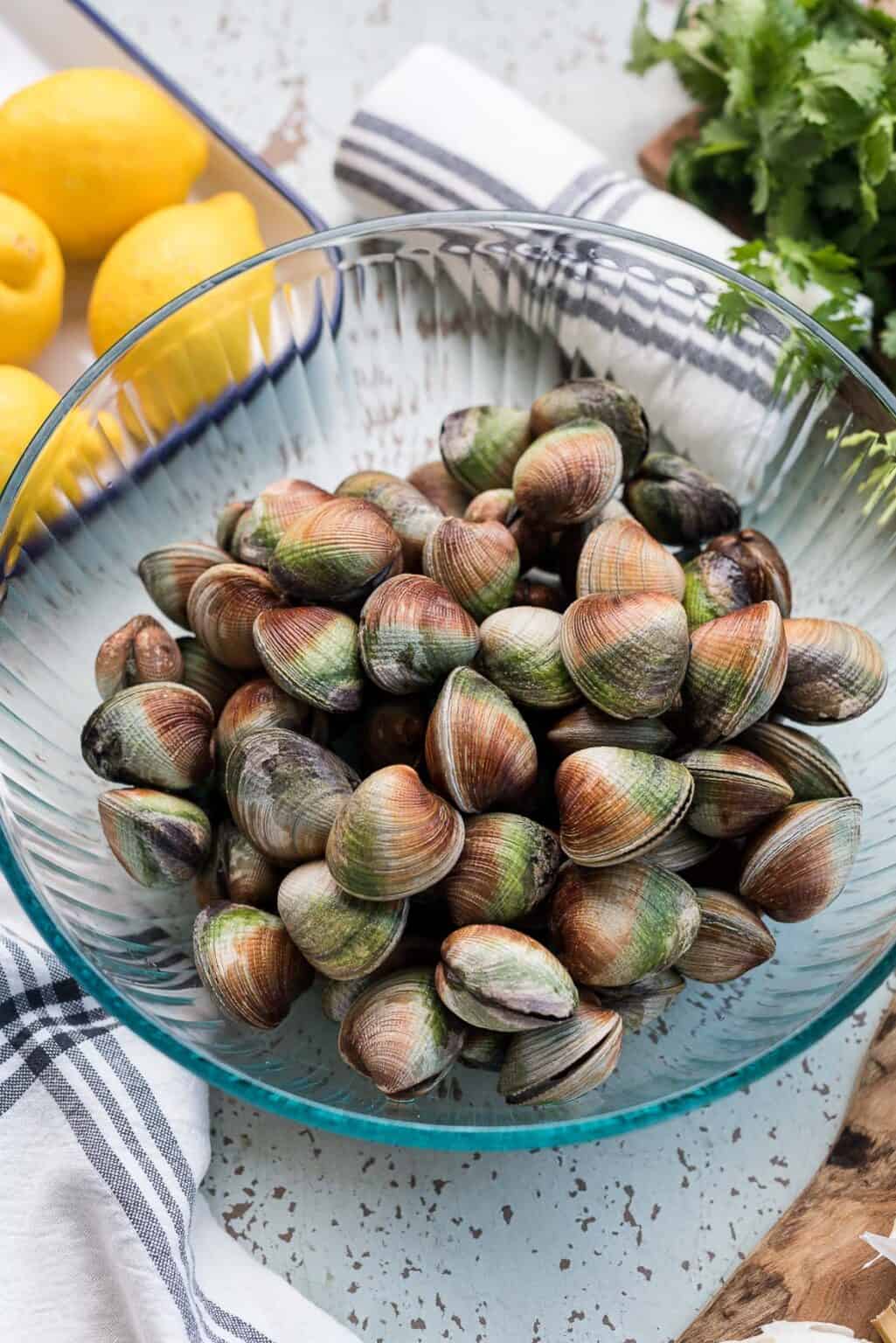 Steamed Clams with Broth (without wine) Kitchen Confidante®