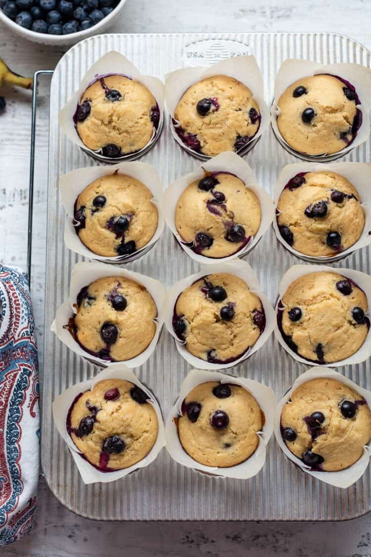 Blueberry Banana Muffins - Kitchen Confidante®