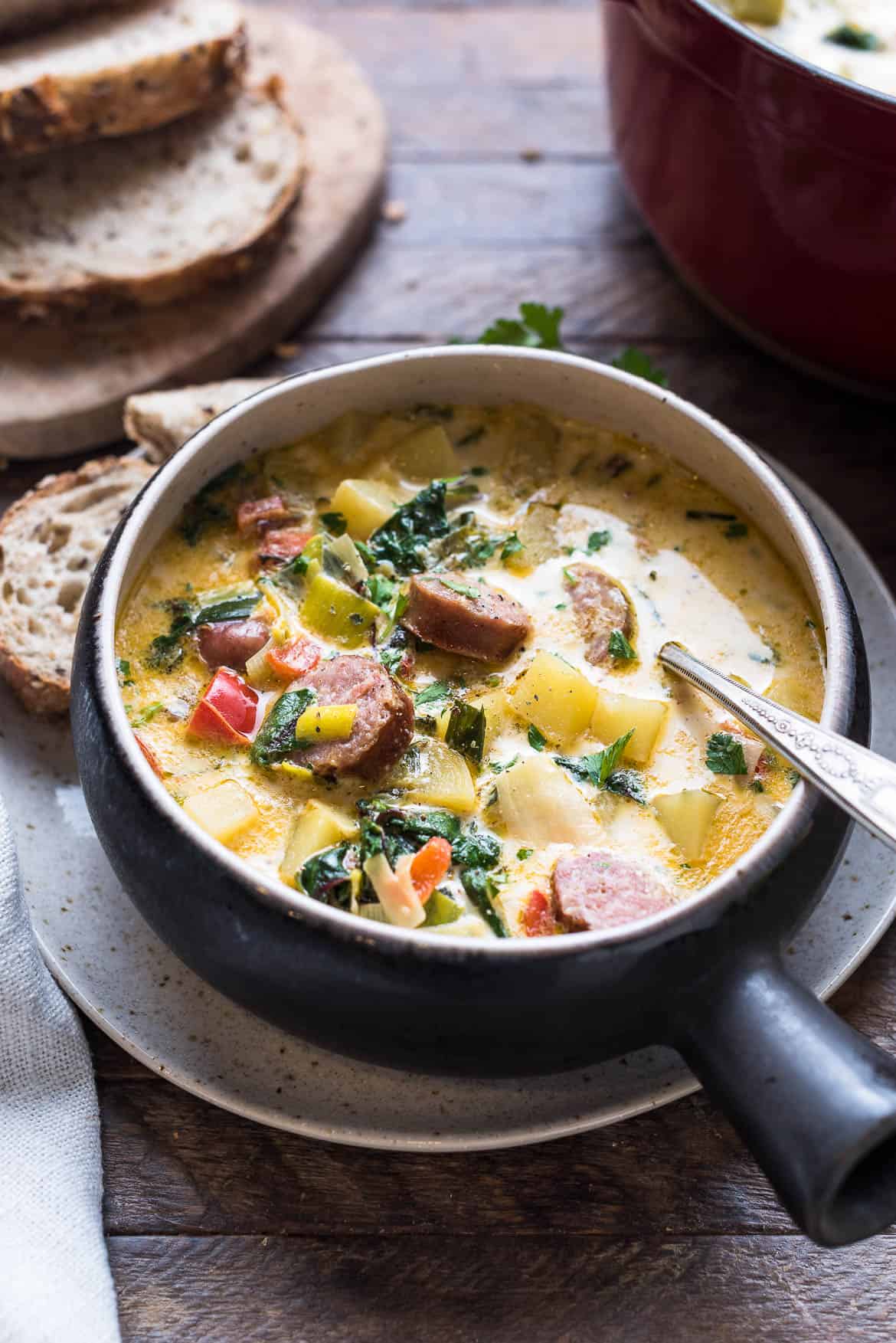 Leek Potato And Sausage Soup