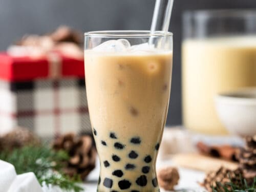 Eggnog Milk Tea Boba - Kitchen Confidante®