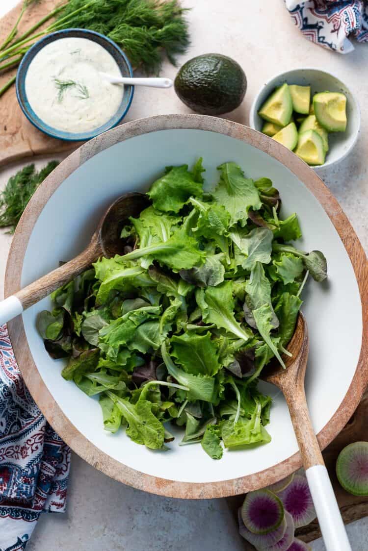 Lettuce Salad with Mayonnaise Dressing Kitchen Confidante®