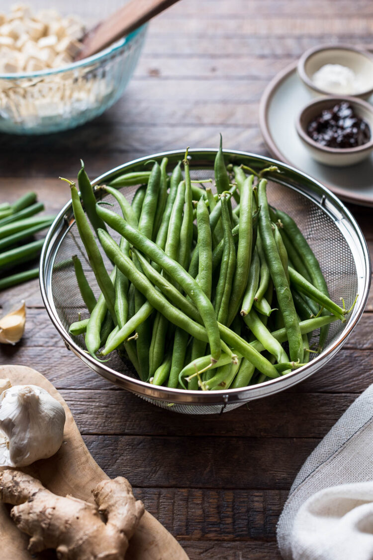 Stirfried String Beans With Tofu in Black Bean Sauce Kitchen Confidante®