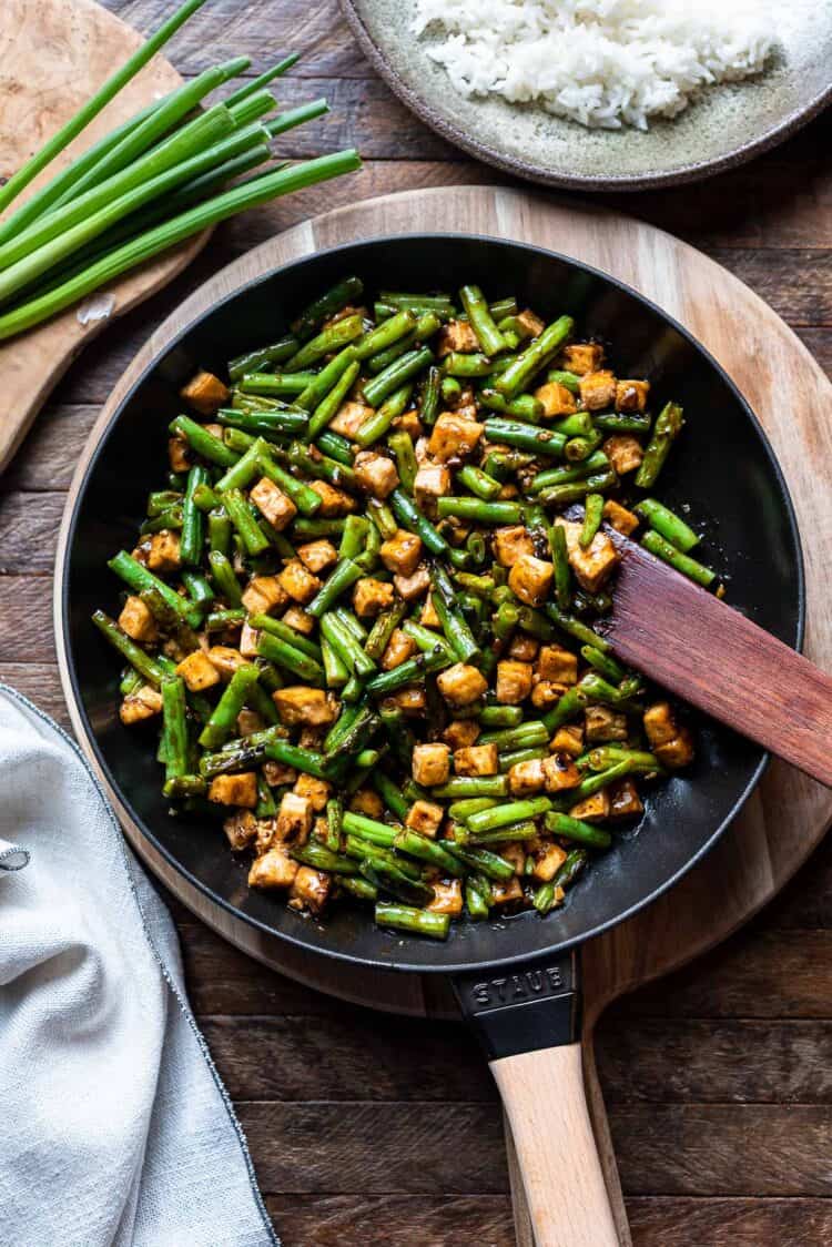 Stirfried String Beans With Tofu in Black Bean Sauce Kitchen Confidante®