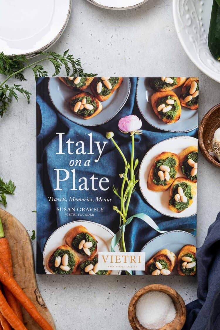 The Italy on a Plate cookbook.