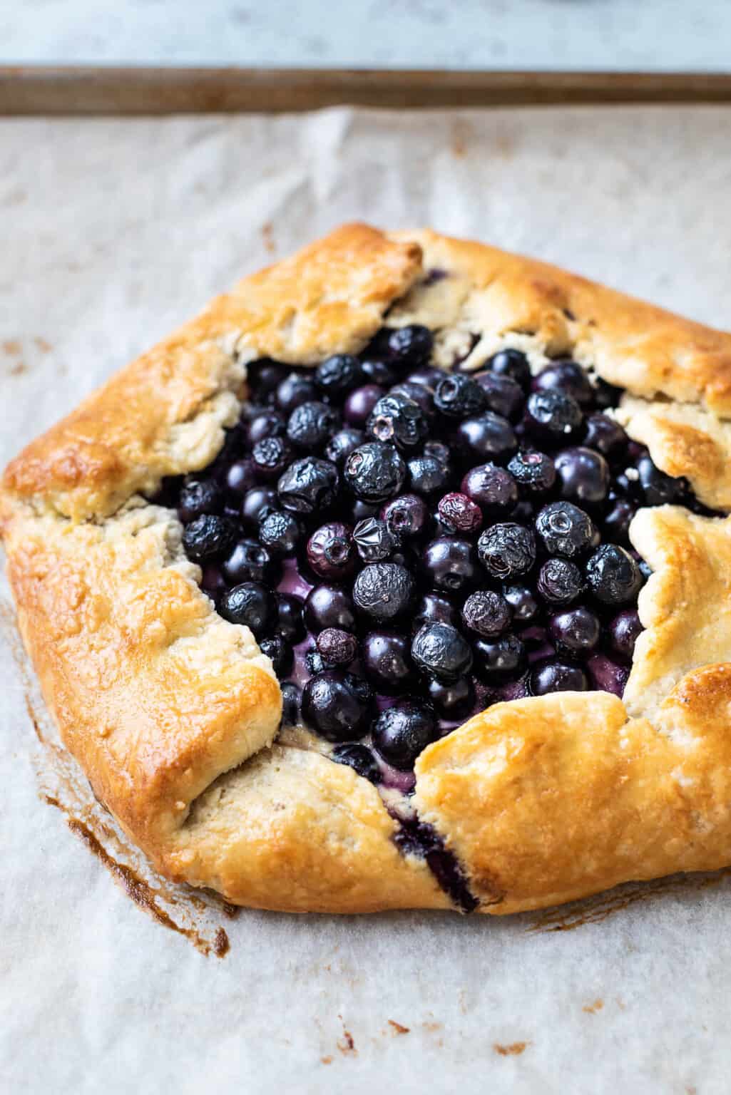 Blueberry and Greek Yogurt Breakfast Galette - Kitchen Confidante®