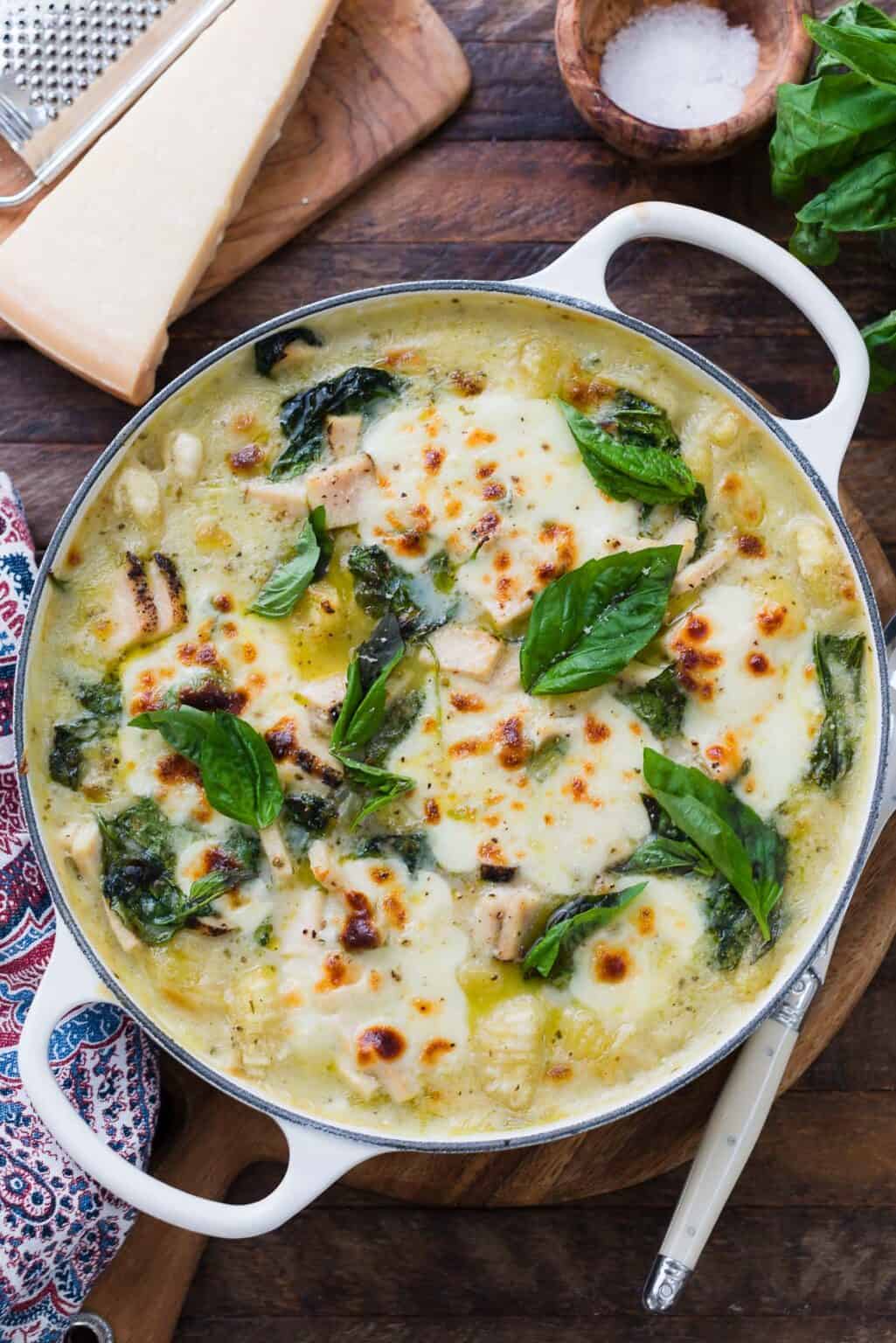 Chicken Gnocchi Bake with Creamy Pesto Sauce Kitchen Confidante®