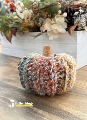 Crochet pumpkin - one of Five Little Things on October 27, 2023.