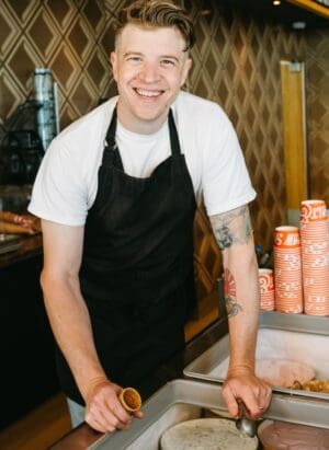 In Episode 109 of Kitchen Confidante, Liren chats with co-founder of Salt & Straw Tyler Malek about his journey of starting an icecream brand, and all of the ways his company gives back.
