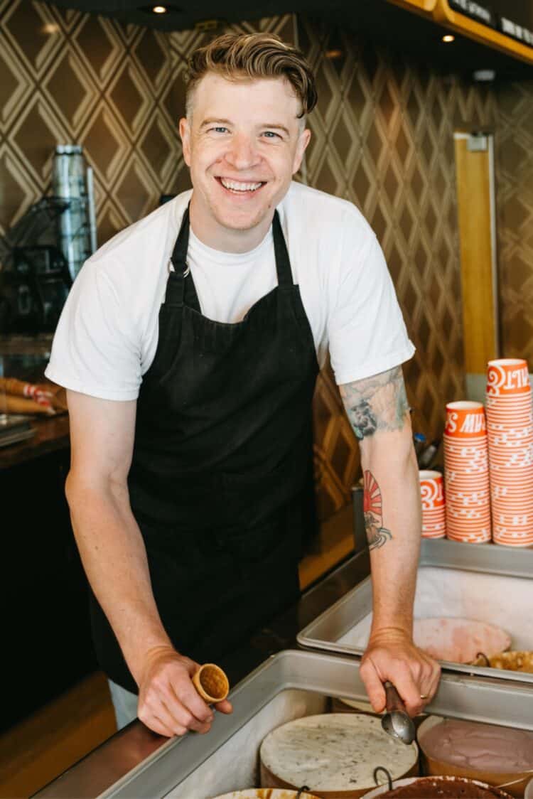 In Episode 109 of Kitchen Confidante, Liren chats with co-founder of Salt & Straw Tyler Malek about his journey of starting an icecream brand, and all of the ways his company gives back.