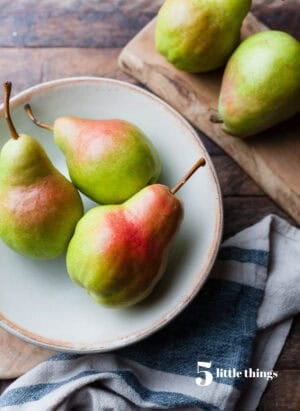 Pears were one of the Five Little Things I loved the week of October 10, 2025.