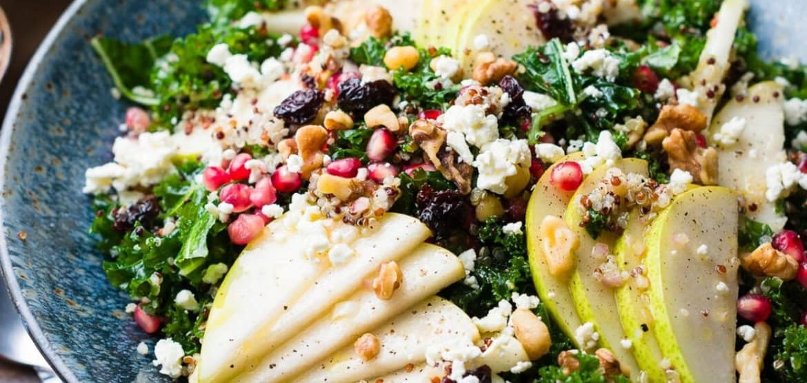 Kale and Quinoa Fall Salad with Pears is one of the Five Little Things I loved the week of November 7, 2025.