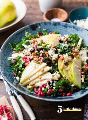 Kale and Quinoa Fall Salad with Pears is one of the Five Little Things I loved the week of November 7, 2025.