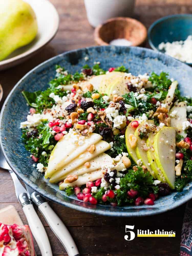Kale and Quinoa Fall Salad with Pears is one of the Five Little Things I loved the week of November 7, 2025.