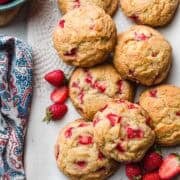 Strawberry Shortcake Cookies on a platter.