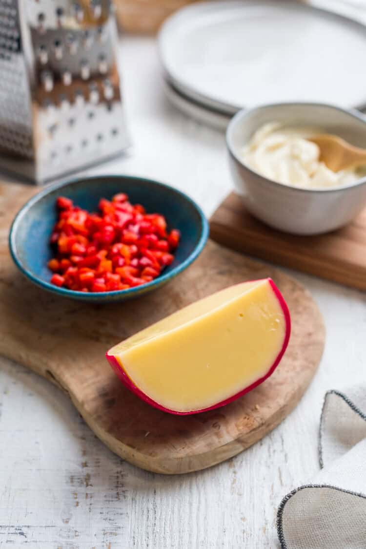 Ingredients for Filipino Cheese Pimiento (Pimento Cheese)