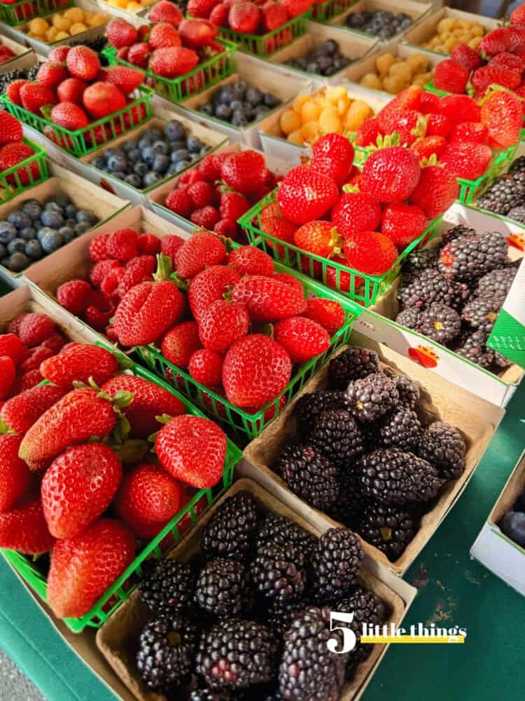 Farmers market berries are one of the Five Little Things I loved the week of August 14, 2026.