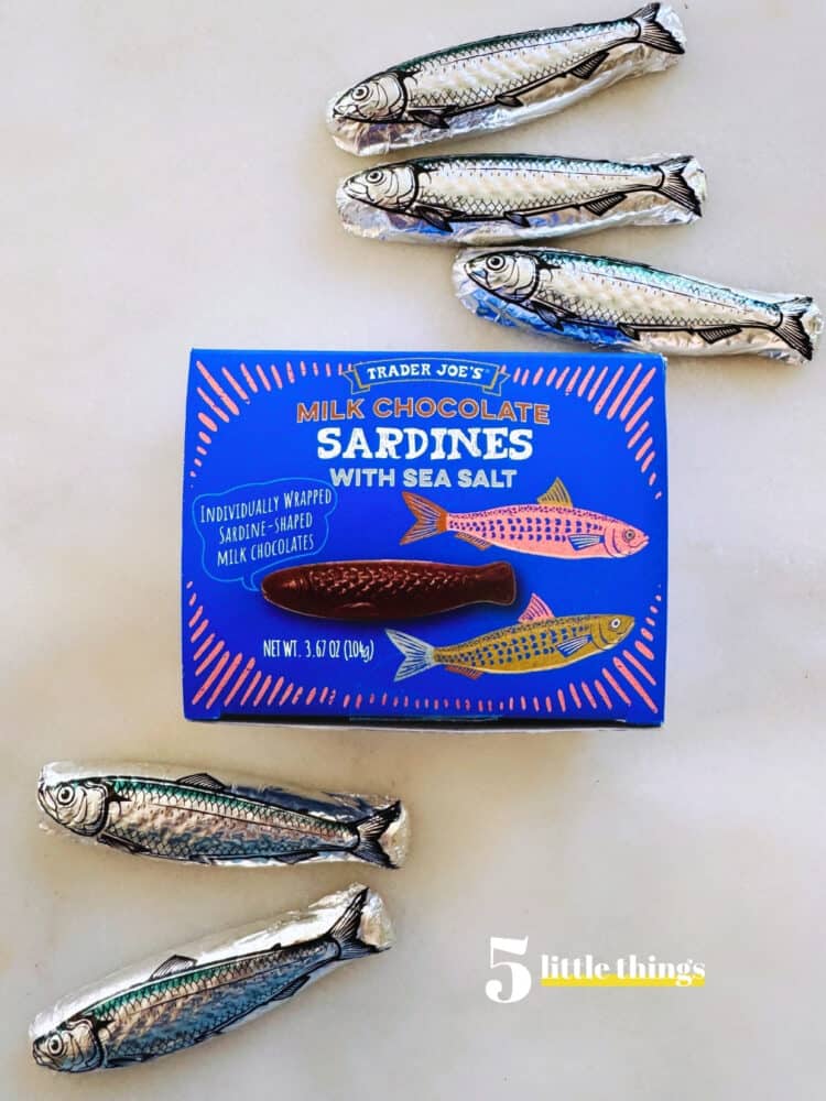 Trader Joe's sardine chocolates are one of the Five Little Things I loved the week of August 7, 2026.